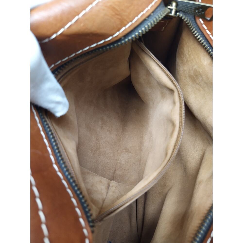 Patricia Nash Brown Leather Buckle Flap Closure Crossbody Bag - Picture 11 of 16